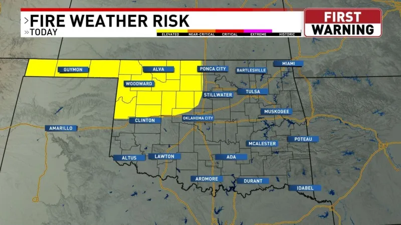 Hot with an elevated fire risk today!