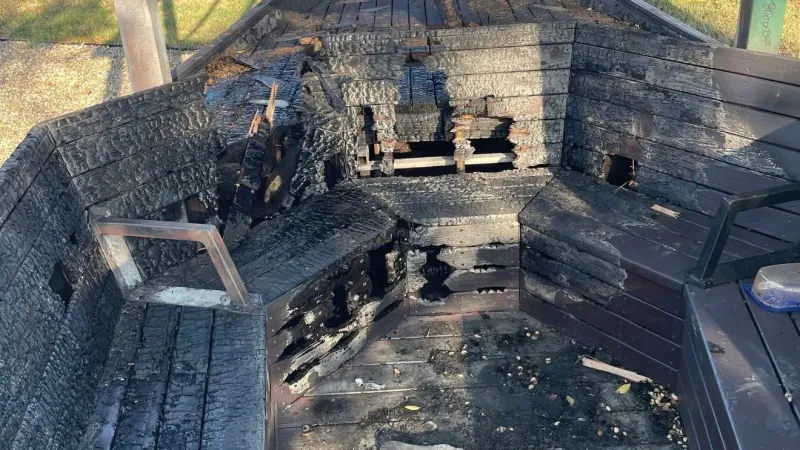Heartbreak in OKC Asian District as "We Have Arrived" refugee tribute boat is set on fire