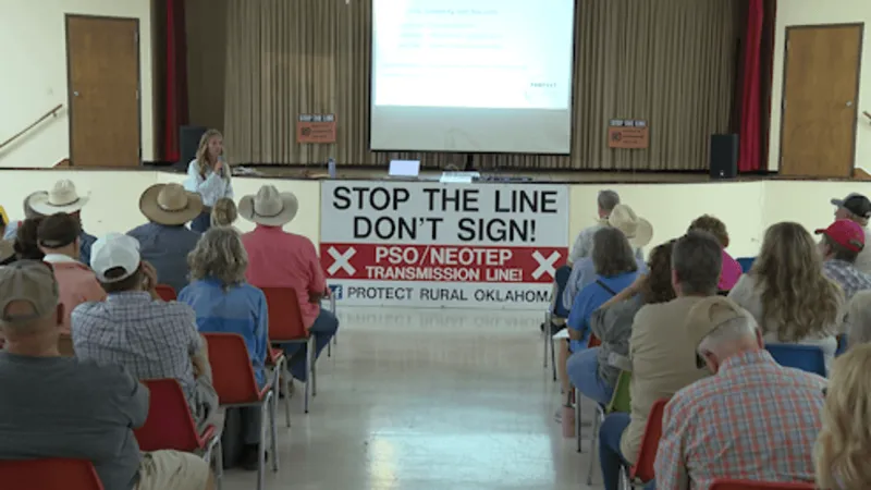 Proposed AEP transmission line encountering opposition