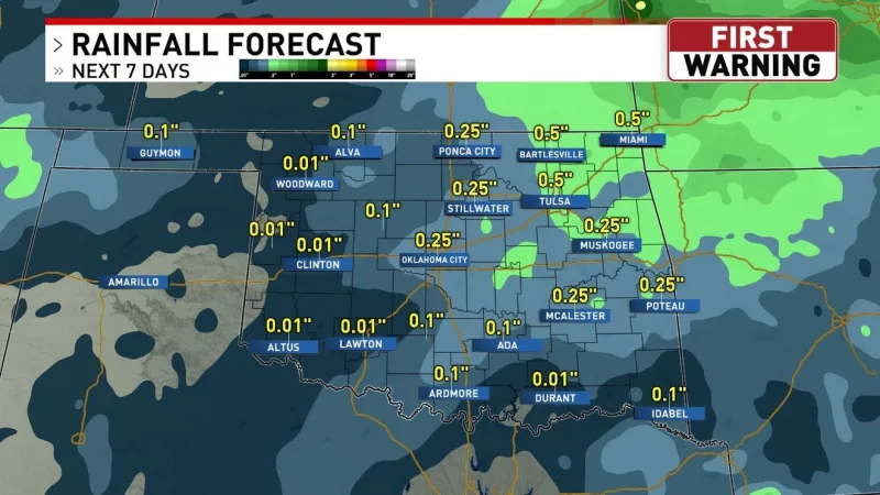 Rain returns to the area by the middle of the week
