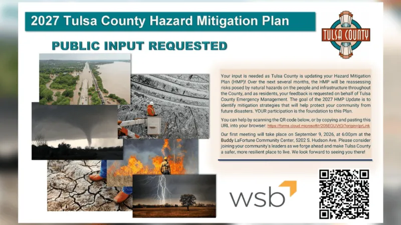 Tulsa County looking for community help in updating Hazard Mitigation Plan