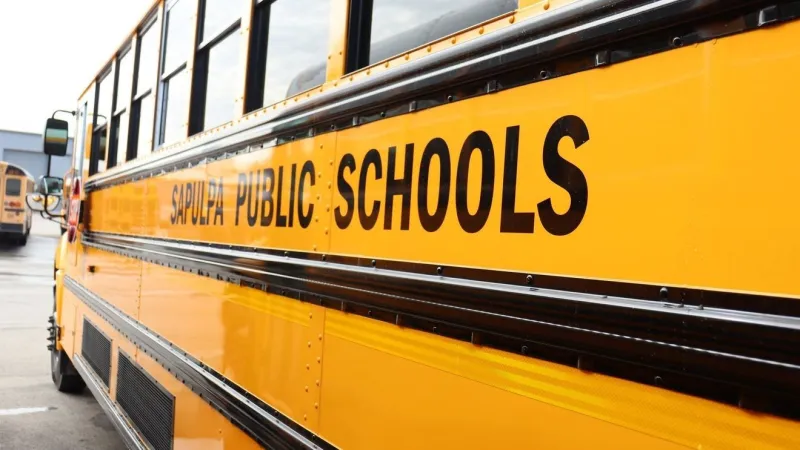 Sapulpa Public Schools bus involved in crash, no students on board