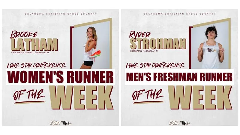 Latham and Strohman Earn Lone Star Conference Weekly Honors