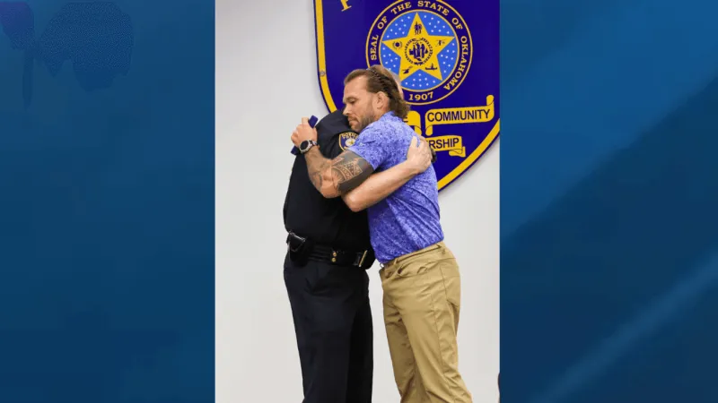 Norman police honor sergeant critically injured in crash