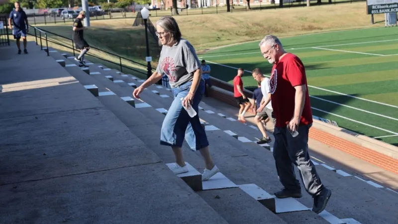 Rogers State University holds Memorial Stair Climb for 25th anniversary of 9/11