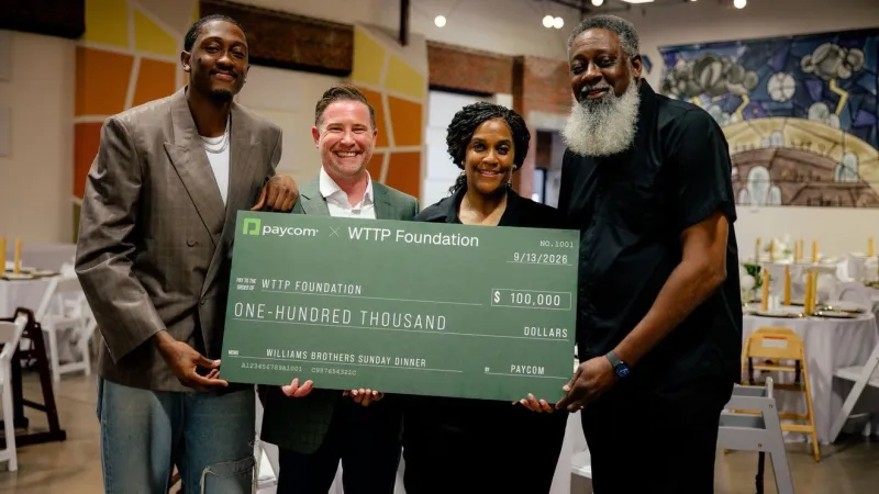 Paycom's $100,000 gift brings Jalen Williams and family's Sunday Dinner initiative to OKC