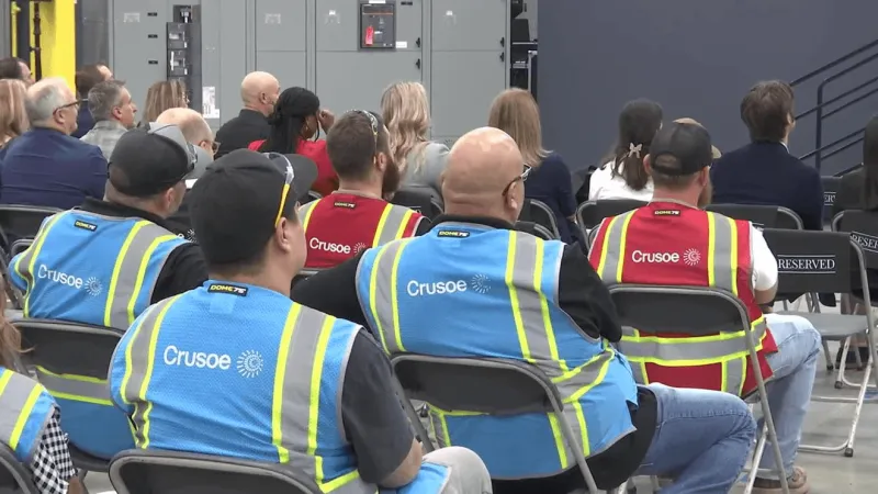 AI company Crusoe opens new manufacturing facility in Tulsa