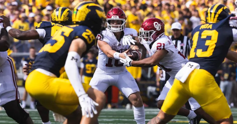 'We got his back': Teammates support John Mateer after OU's loss to Michigan