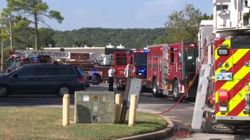 Tulsa Fire Department responds to fire at apartment complex in south Tulsa