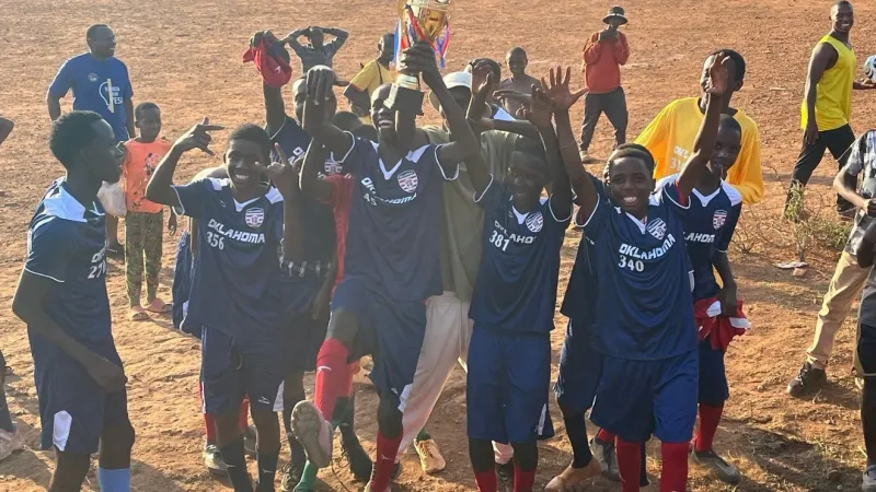 Shipping delay in Oklahoma turns into soccer boost in Rwanda