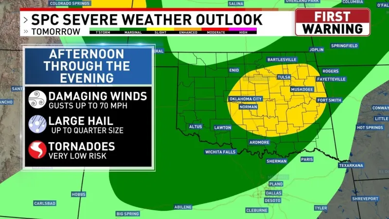 Severe Weather Possible On Sunday