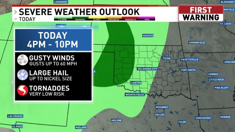 Severe Weather Possible Today