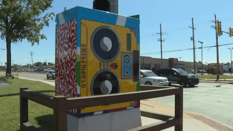 Traffic box artwork highlights local artists