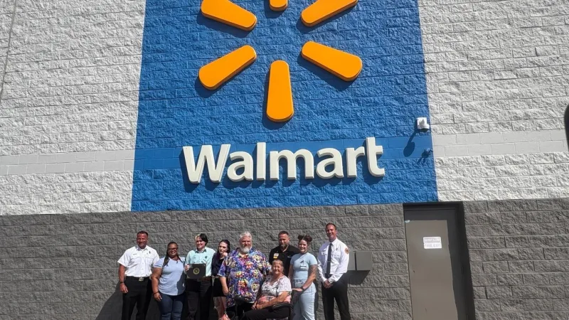 Tulsa Fire Department honors Walmart employee who helped save customer's life