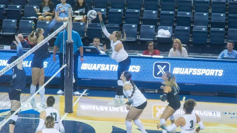 Volleyball Drops Three-Set Match at Washburn