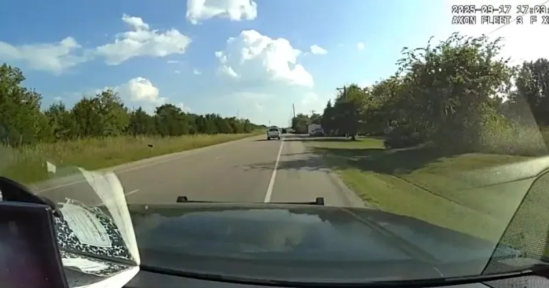 Video: Oklahoma Highway Patrol trooper injured performing PIT maneuver at high speed on shoplifting suspect