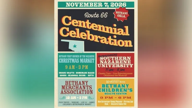 Bethany to host full-day Route 66 centennial festival Nov. 7 with markets, cars and more