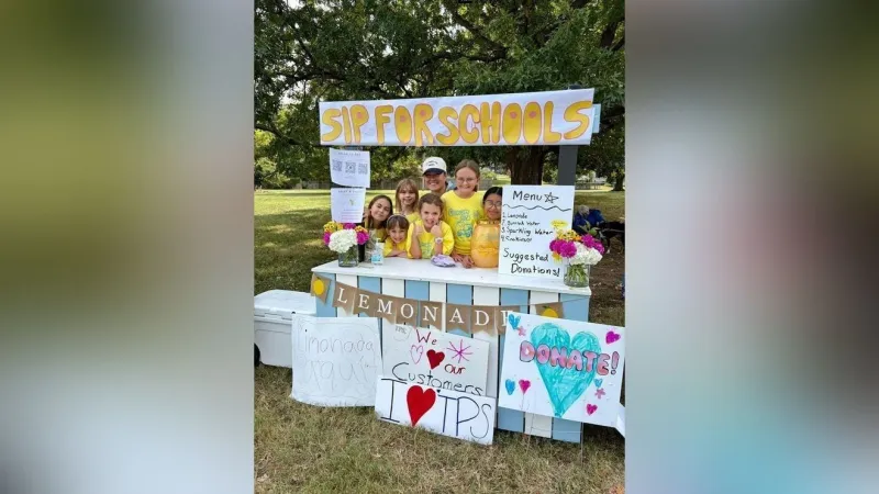 Tulsa kids raise more than $1,700 for local schools with lemonade fundraiser