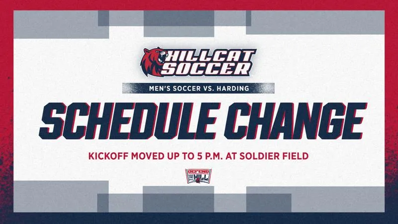 Men's Soccer's Home Match Against Harding Moved Up Due to Weather