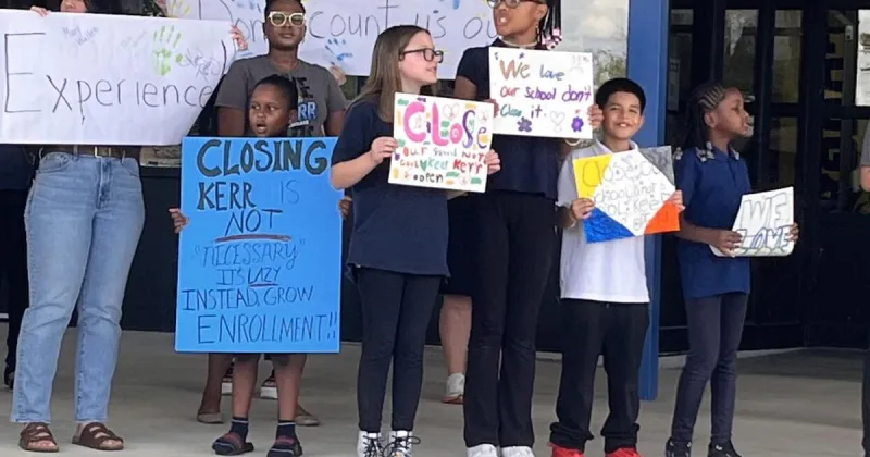 Kerr community protests potential school closure
