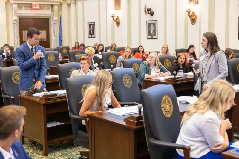 Sapulpa FFA students learn legislative process at Capitol Camp