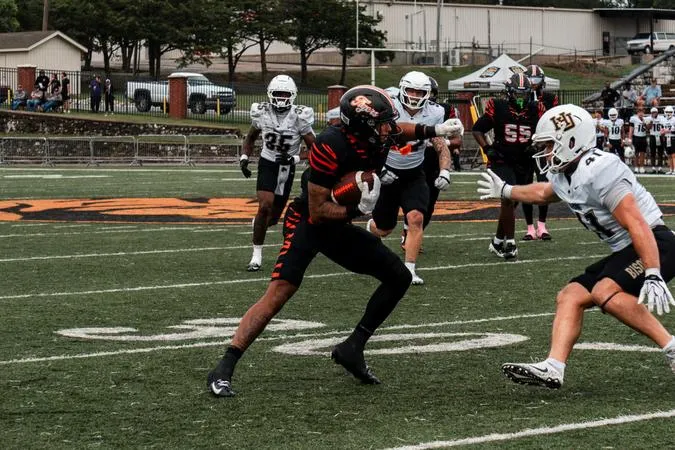 Football Battles No. 2 Harding in First Loss of Season