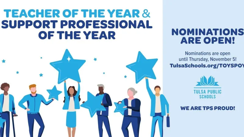 Nominations open for TPS Teacher and Support Professional of the Year