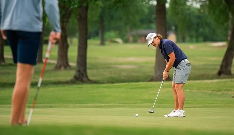 Men's Golf 18th After Two Rounds at the Skip Wagnon Invite