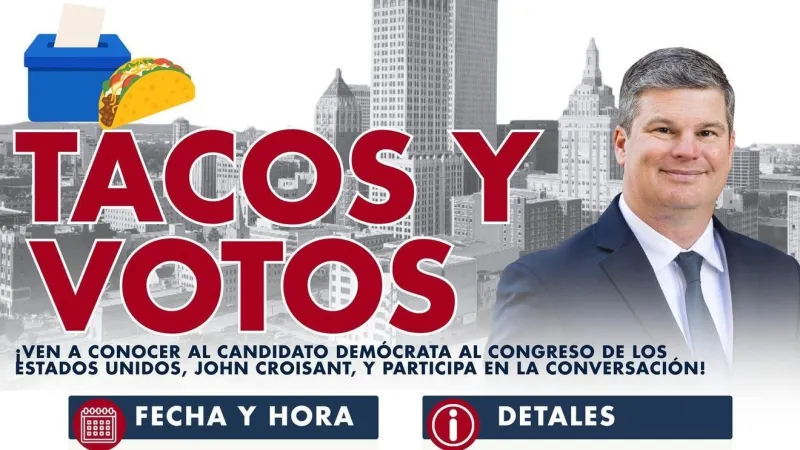 John Croisant to meet with Tulsa Latino community at Tacos y Votos event