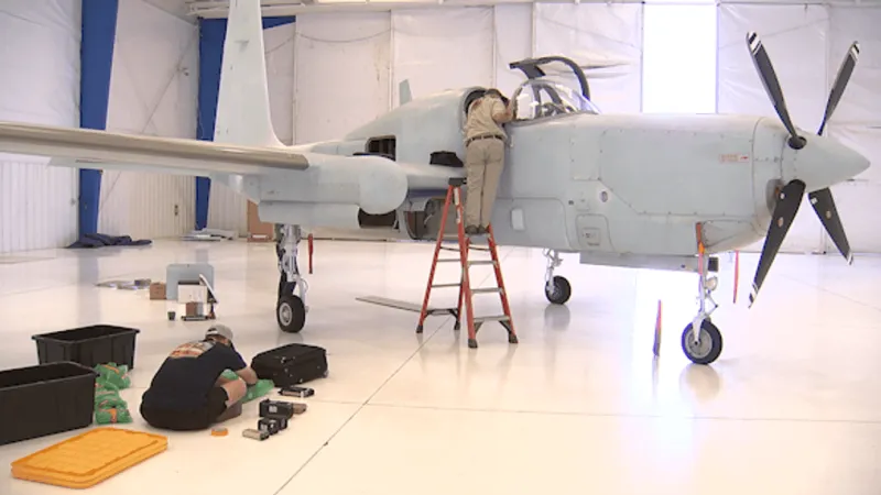 Rare high-altitude aircraft comes to Tulsa for specialized modifications