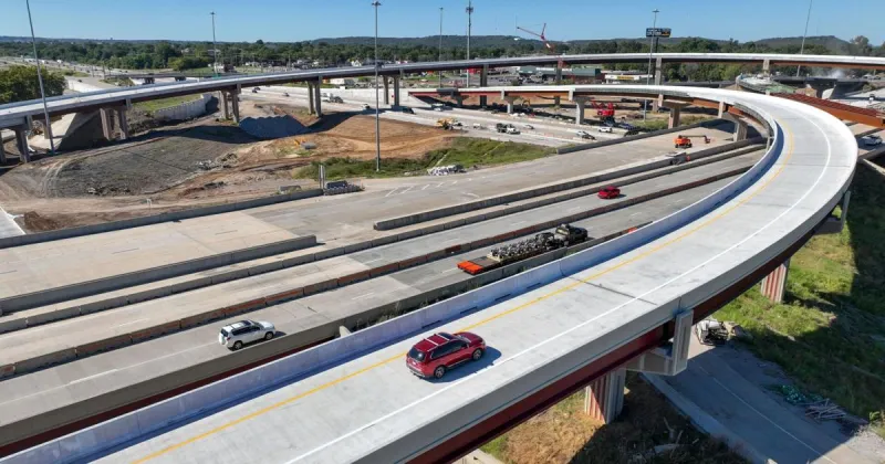 Video: Another ramp opens at Tulsa's former 'traffic henge'