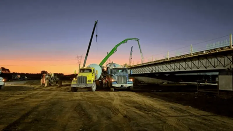First bridge deck poured on Toby Keith Expressway in Cleveland County