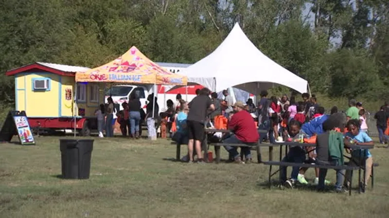 North Tulsa families celebrate fall at free pumpkin patch event in Hawthorne Park