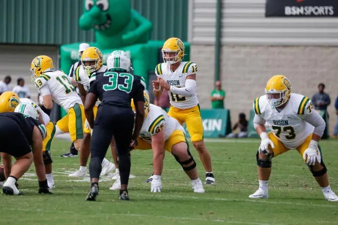 Bison Force Five Turnovers in 34-20 Win at UAM