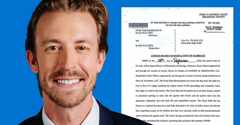 Ryan Walters is officially divorced...