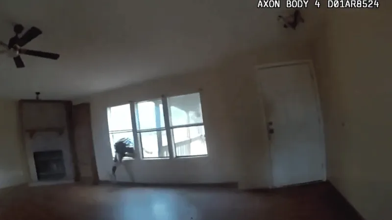 Watch: Oklahoma copper theft suspect jumps through glass window to escape capture