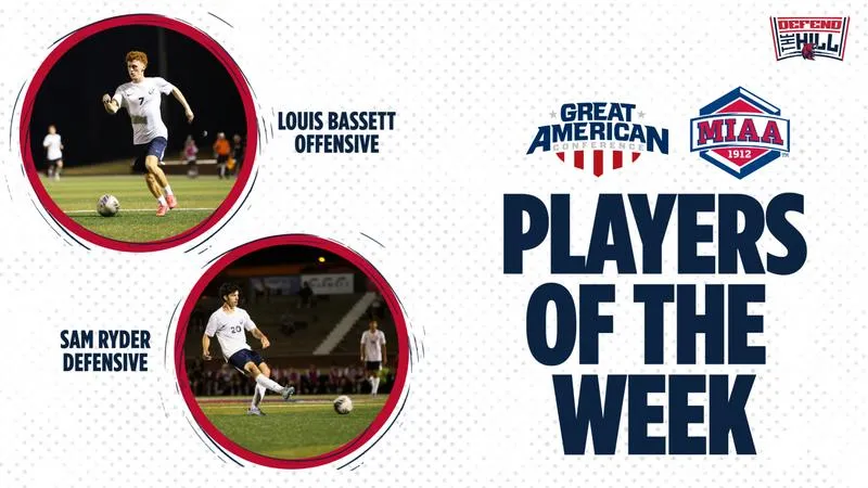 Bassett and Ryder Named GAC/MIAA Players of the Week for Week 7