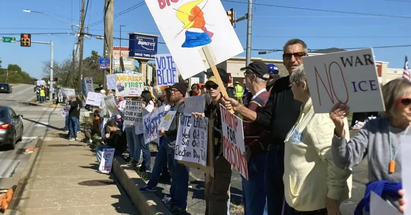 No Kings rally in midtown Tulsa