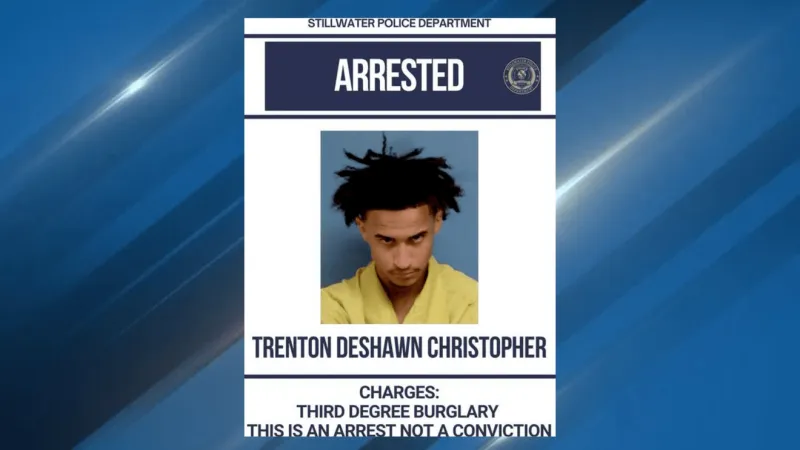 Suspect vehicle stopped Saturday evening after residents report burglaries in Stillwater