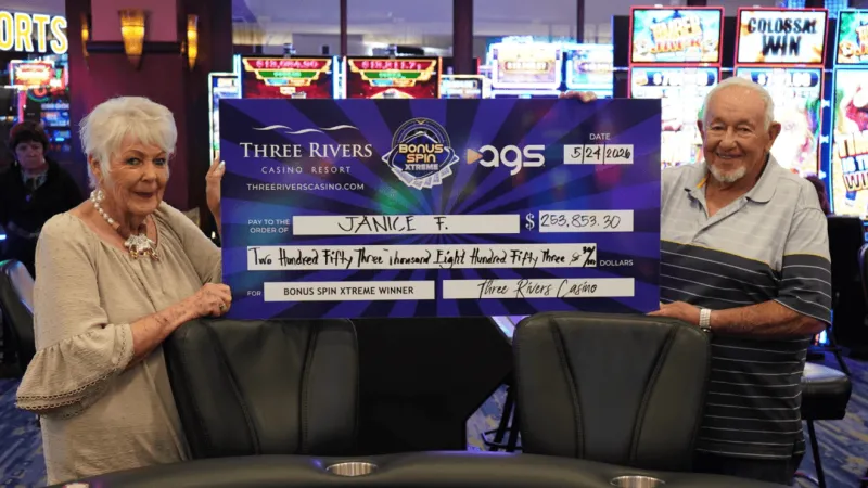 Oregon casino guest wins record $253,853 jackpot; husband adds $10,904 at same table