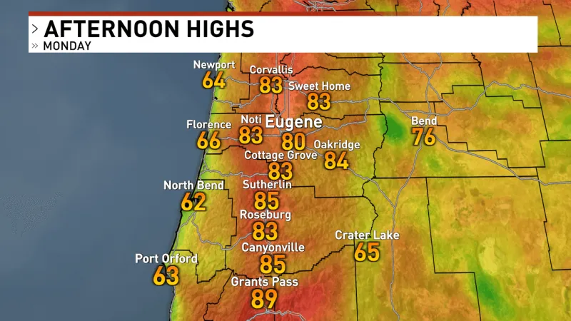 Highs in the 80s to Start June!
