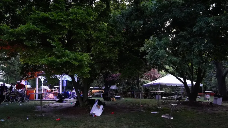 At least 12 people shot at an Ohio festival and a search for suspects is still ongoing, police say