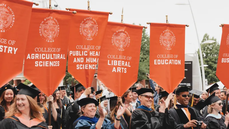 Oregon State University to see a record of 8,785 students graduate