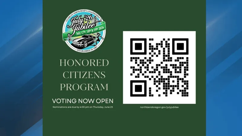 Nominations open for 2026 North Bend July Jubilee honored citizens program