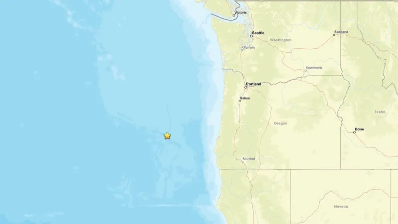 3.8 earthquake recorded off Oregon coast Monday afternoon