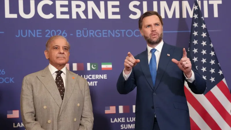 Trump threatens to 'hit Iran very hard again' while Vance in Switzerland for talks