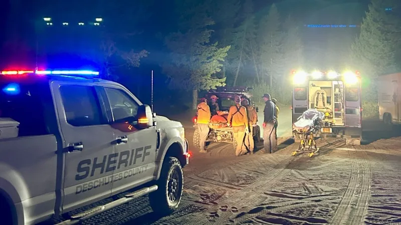 Injured Idaho motorcyclist rescued northwest of Sisters, taken to St. Charles Bend