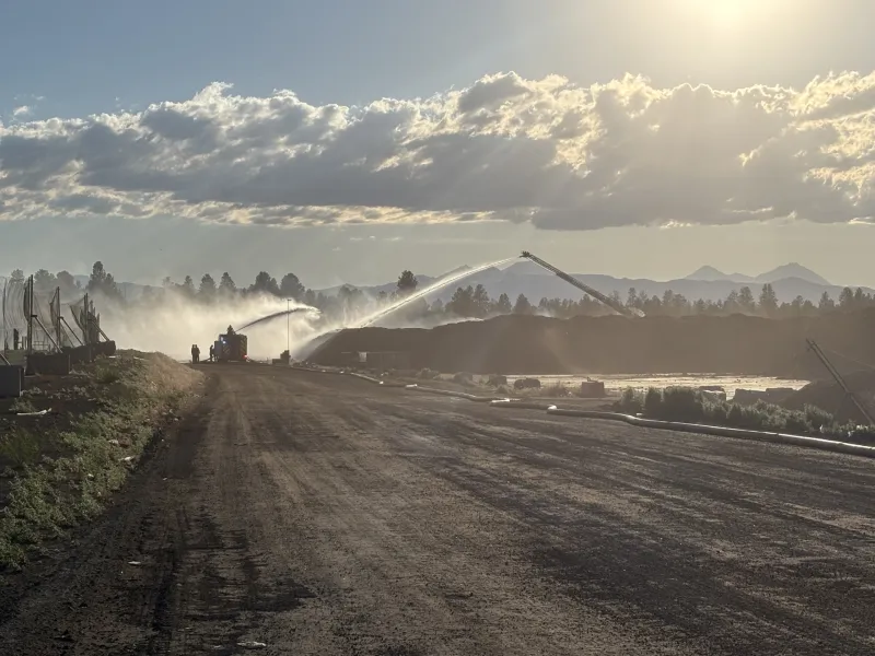 Landfill Equipment Fire