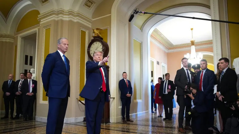 Trump cancels plans to sign housing bill, in latest sign of tension with his party