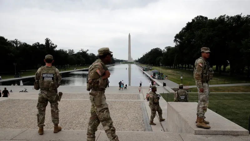 In a first since Trump deployed the guard to D.C., Democrats are sending troops